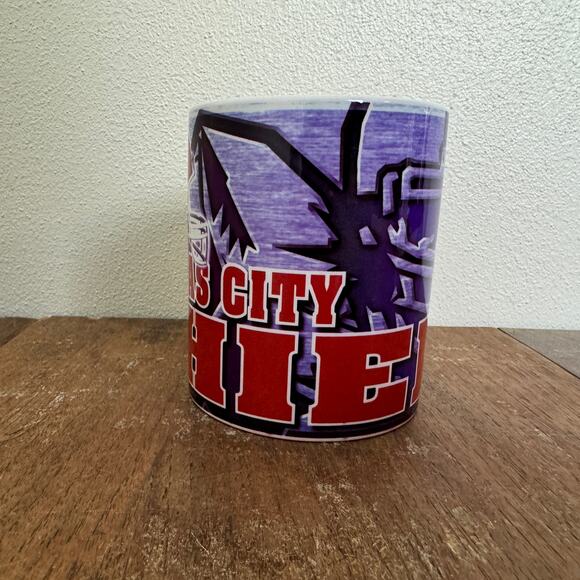 Kansas City‎ Chiefs NFL Vintage 1990s Ceramic Coffee Cup mug Standard Size - Picture 2 of 6